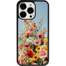 Coque iPhone 13 Pro - Silicone rigide noir Spring flowers Spring 2026