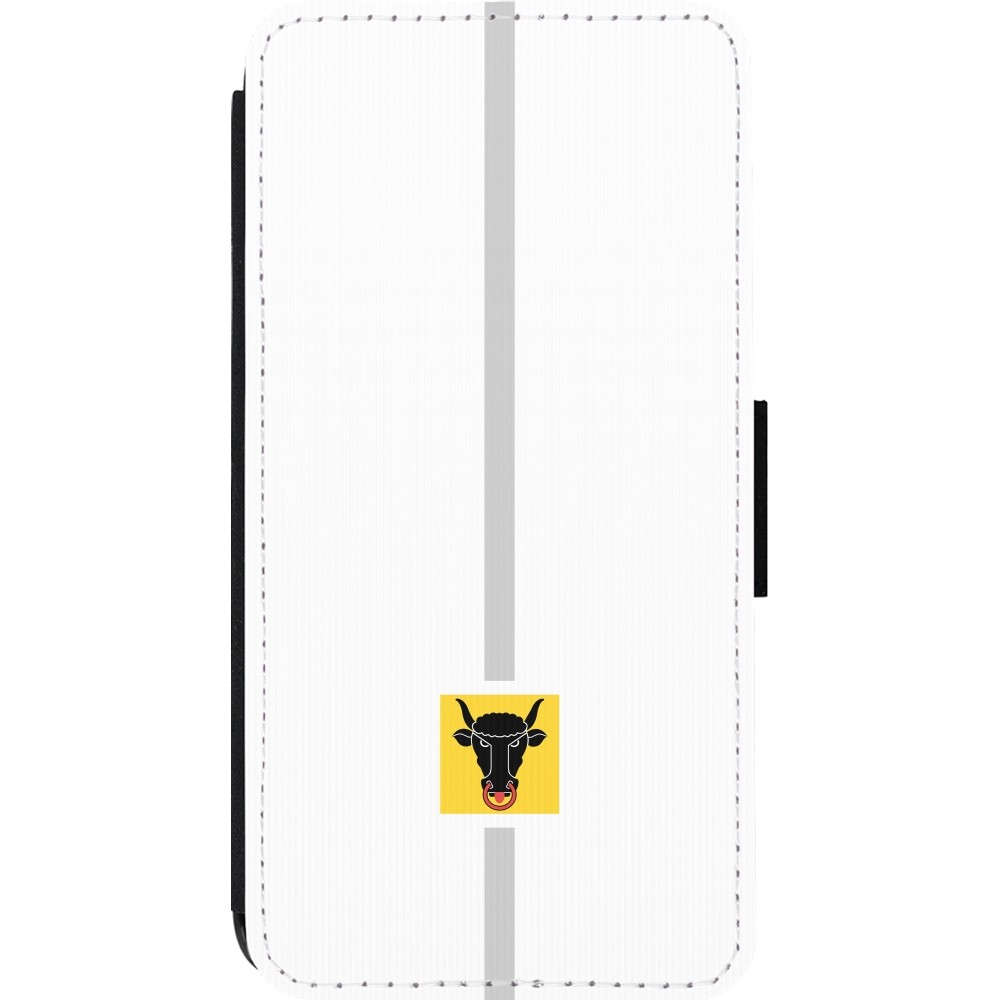 iPhone 13 Pro Case Hülle - Wallet schwarz Kanton UR weiss