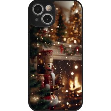 Coque iPhone 14 - Silicone rigide noir Christmas 25 Xmas Nutcracker