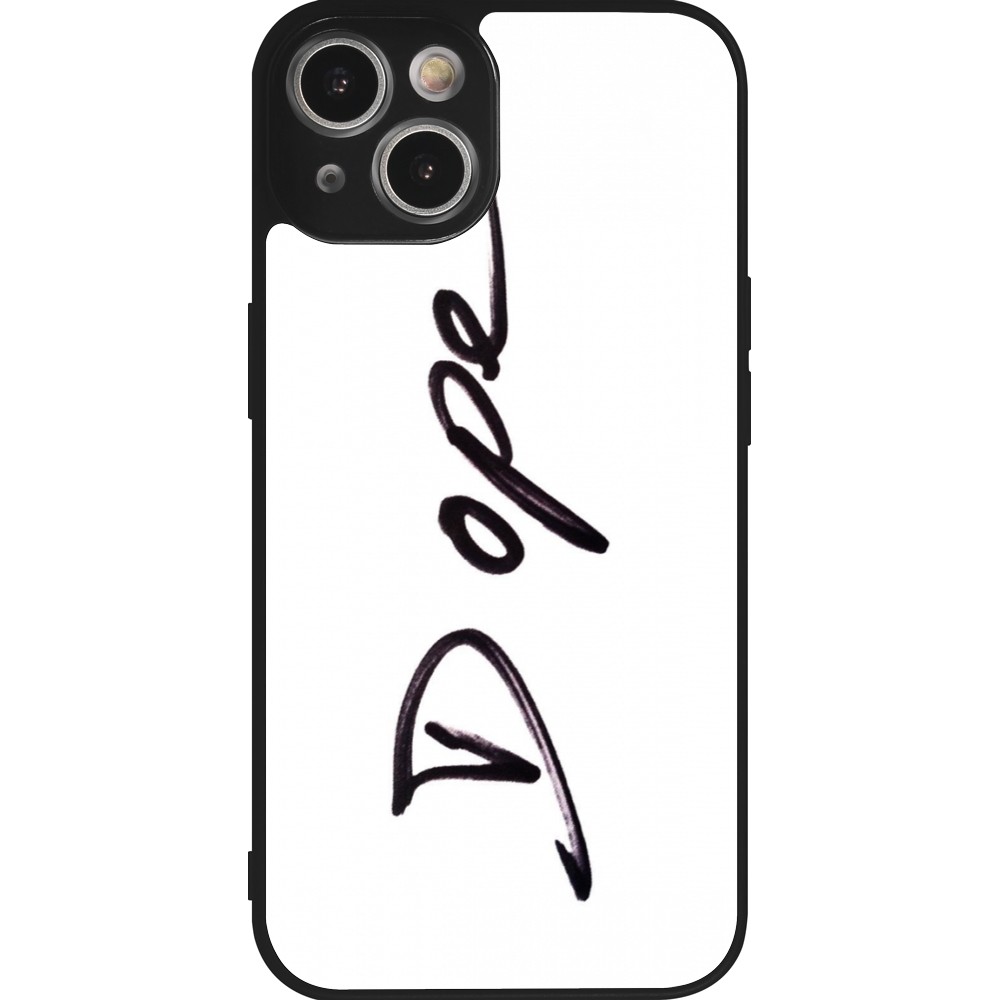 Coque iPhone 14 - Silicone rigide noir Dope