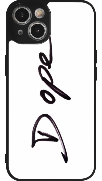 Coque iPhone 14 - Silicone rigide noir Dope