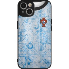 iPhone 14 Case Hülle - Silikon schwarz Portugal Away personalisierbares Fussballtrikot