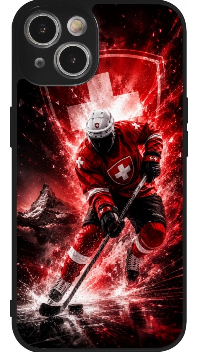 Coque iPhone 14 - Silicone rigide noir Hockey World Championship Player