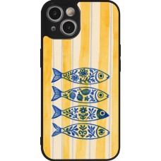 iPhone 14 Case Hülle - Silikon schwarz Portuguese fish 2026