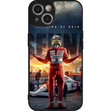 iPhone 14 Case Hülle - Silikon schwarz Senna The King of Rain