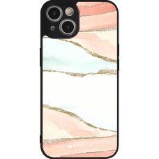 iPhone 14 Case Hülle - Silikon schwarz Shimmering Orange