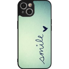 iPhone 14 Case Hülle - Silikon schwarz Smile