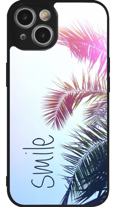 Coque iPhone 14 - Silicone rigide noir Smile 05