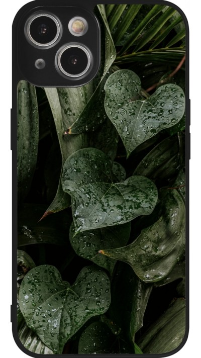 Coque iPhone 14 - Silicone rigide noir Spring 23 fresh plants