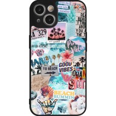 iPhone 14 Case Hülle - Silikon schwarz Summer 20 collage