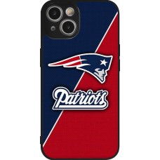 Coque iPhone 14 - Silicone rigide noir Super Bowl 26 Patriots 1