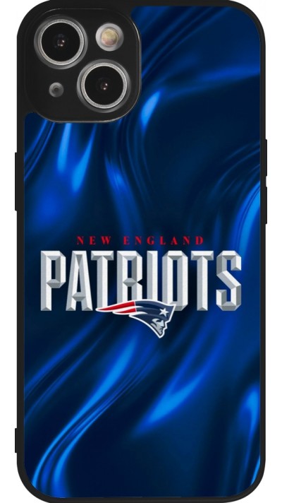 Coque iPhone 14 - Silicone rigide noir Super Bowl 26 Patriots 2