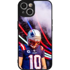 Coque iPhone 14 - Silicone rigide noir Super Bowl 26 Patriots 3