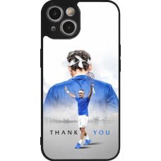 iPhone 14 Case Hülle - Silikon schwarz Thank you Roger