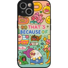 Coque iPhone 14 - Silicone rigide noir Thats beacause of