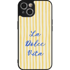 Coque iPhone 14 - Silicone rigide noir The good life 2026