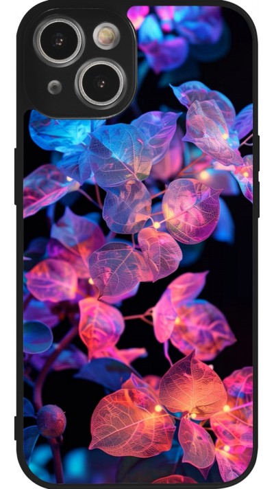 Coque iPhone 14 - Silicone rigide noir Artificial vegetation 2025