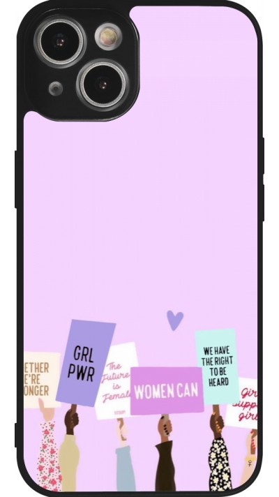 Coque iPhone 14 - Silicone rigide noir Womens day 2026 9