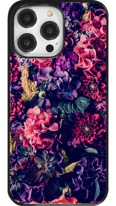 iPhone 14 Pro Max Case Hülle - Flowers Dark