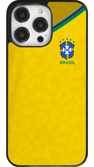 Coque iPhone 14 Pro Max - Maillot de football Brésil 2022 personnalisable