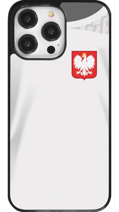 Coque iPhone 14 Pro Max - Maillot de football Pologne 2022 personnalisable