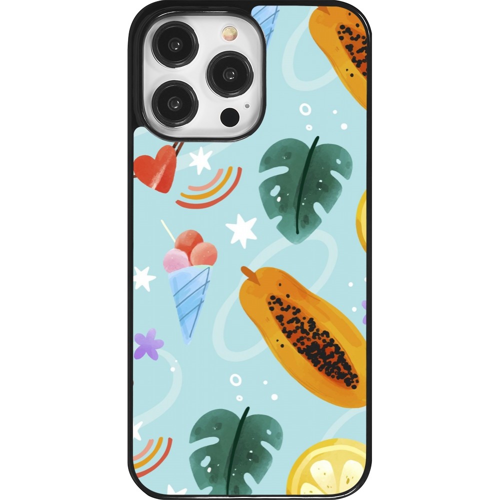 Coque iPhone 14 Pro Max - Summer 2025 Pattern papaya