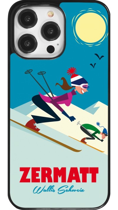 Coque iPhone 14 Pro Max - Zermatt Ski Downhill
