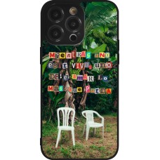 Coque iPhone 14 Pro Max - Silicone rigide noir Chairs DTMF