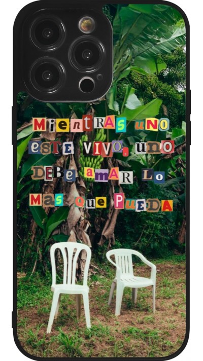 Coque iPhone 14 Pro Max - Silicone rigide noir Chairs DTMF