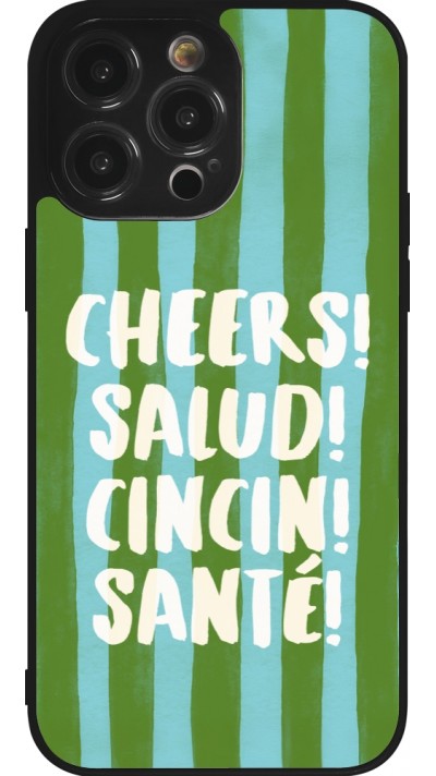 Coque iPhone 14 Pro Max - Silicone rigide noir Cheers 2026