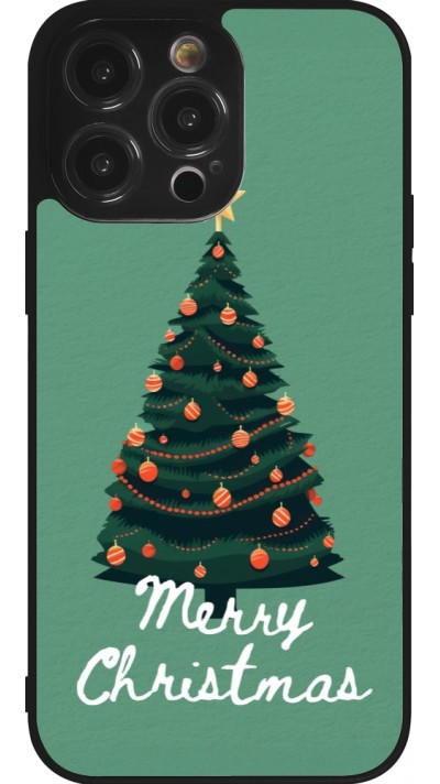 Coque iPhone 14 Pro Max - Silicone rigide noir Christmas 25 Xmas Tree