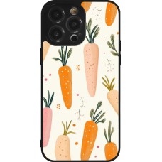 Coque iPhone 14 Pro Max - Silicone rigide noir Easter 2026 Illustration carrots