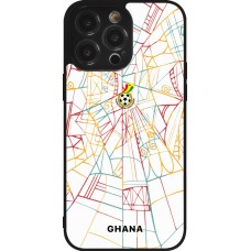 iPhone 14 Pro Max Case Hülle - Silikon schwarz Ghana 2026 personalisierbares Fussballtrikot