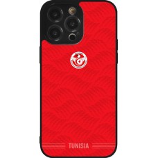 iPhone 14 Pro Max Case Hülle - Silikon schwarz Tunesien 2026 personalisierbares Fussballtrikot