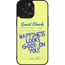 Coque iPhone 14 Pro Max - Silicone rigide noir Guest check 2026