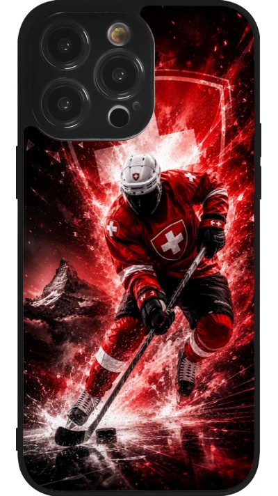 Coque iPhone 14 Pro Max - Silicone rigide noir Hockey World Championship Player
