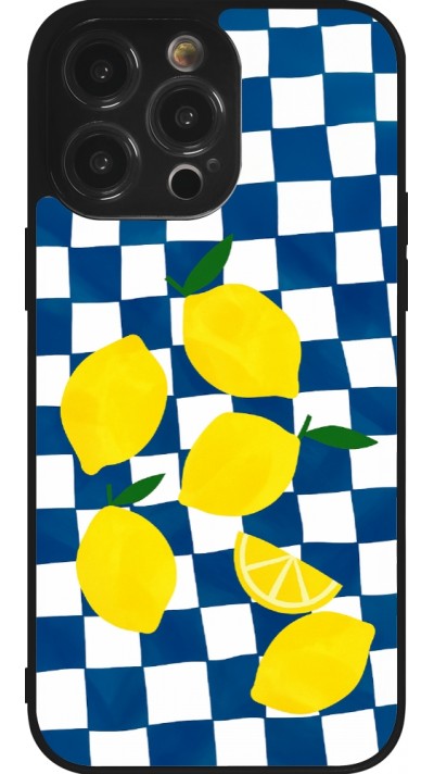 Coque iPhone 14 Pro Max - Silicone rigide noir Illustration lemons 2026