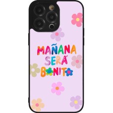 Coque iPhone 14 Pro Max - Silicone rigide noir Karol G Manana sera bonito