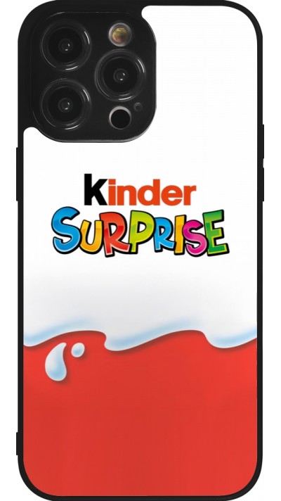 iPhone 14 Pro Max Case Hülle - Silikon schwarz Kinder Surprise
