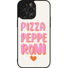 Coque iPhone 14 Pro Max - Silicone rigide noir Pizza pepperoni 2026