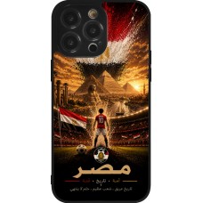 Coque iPhone 14 Pro Max - Silicone rigide noir Football Égypte splash 2026