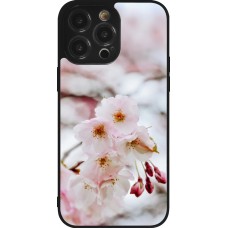 Coque iPhone 14 Pro Max - Silicone rigide noir Cherry tree Spring 2026