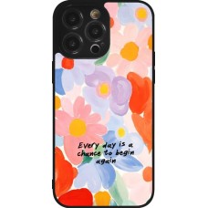 Coque iPhone 14 Pro Max - Silicone rigide noir Every day is a chance Spring 2026