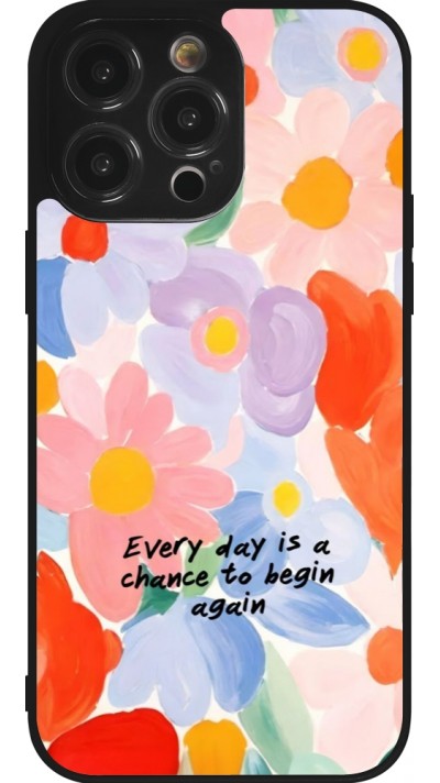 Coque iPhone 14 Pro Max - Silicone rigide noir Every day is a chance Spring 2026