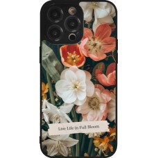 Coque iPhone 14 Pro Max - Silicone rigide noir Full Bloom Spring 2026