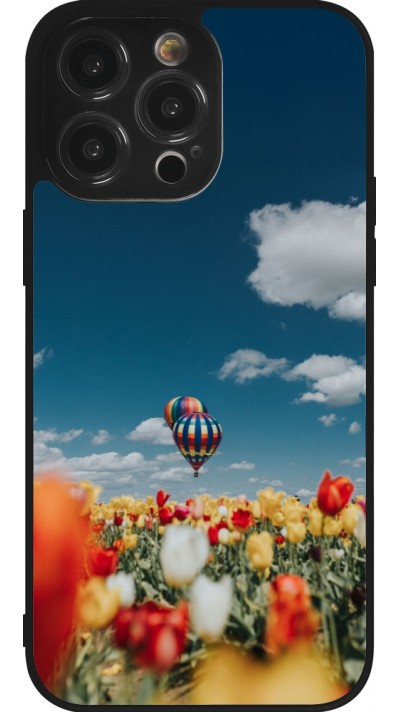 Coque iPhone 14 Pro Max - Silicone rigide noir Hot air balloon Spring 2026