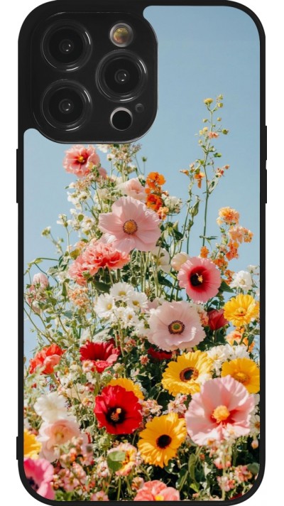 Coque iPhone 14 Pro Max - Silicone rigide noir Spring flowers Spring 2026