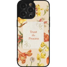 Coque iPhone 14 Pro Max - Silicone rigide noir Trust the process Spring 2026