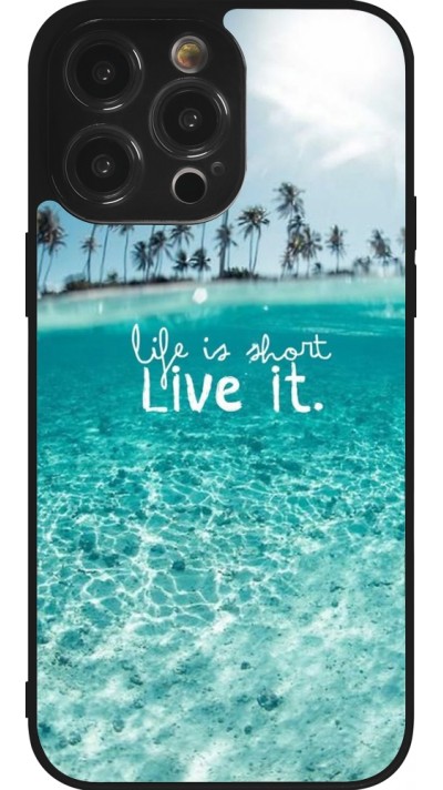 Coque iPhone 14 Pro Max - Silicone rigide noir Summer 18 24