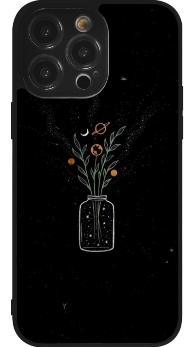 Coque iPhone 14 Pro Max - Silicone rigide noir Vase black